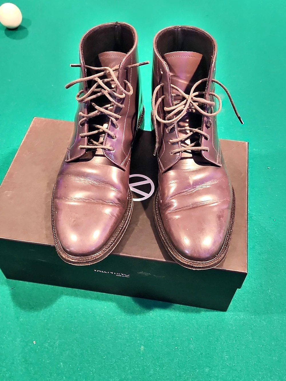 Burberry Men's Grey Lace-Up Boots